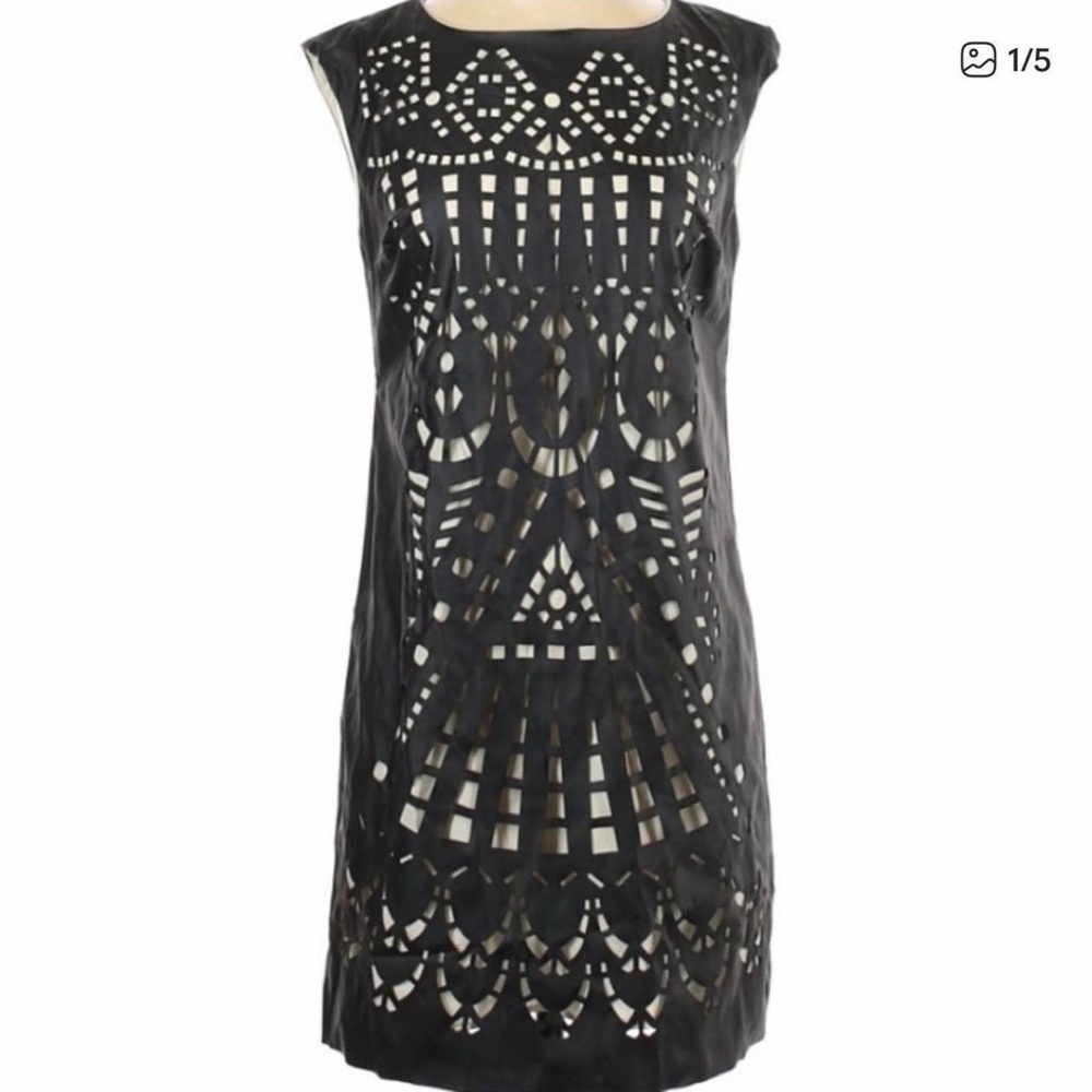 Catherine Malandrino Black Cut-Out Mini Dress